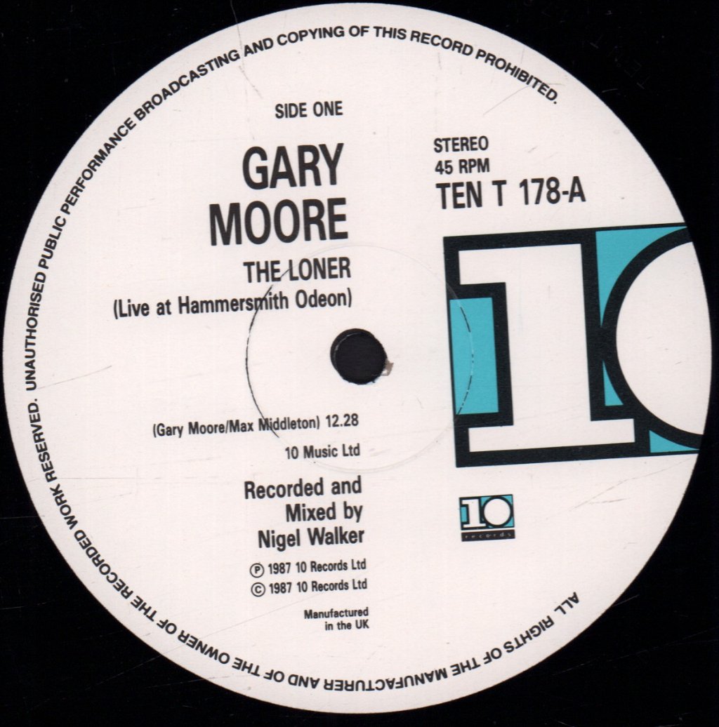 Gary Moore - Loner - 12 Inch