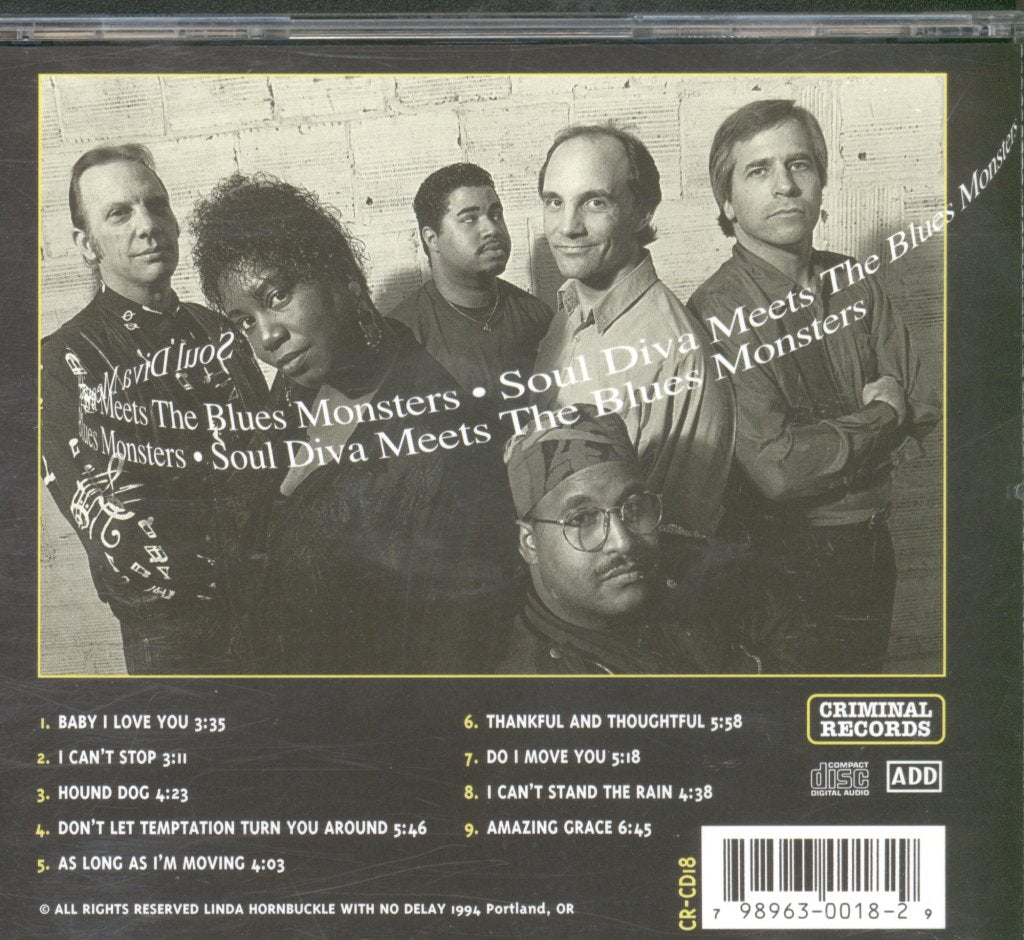 Linda Hornbuckle And No Delay - Soul Diva Meets The Blues Monsters - Cd