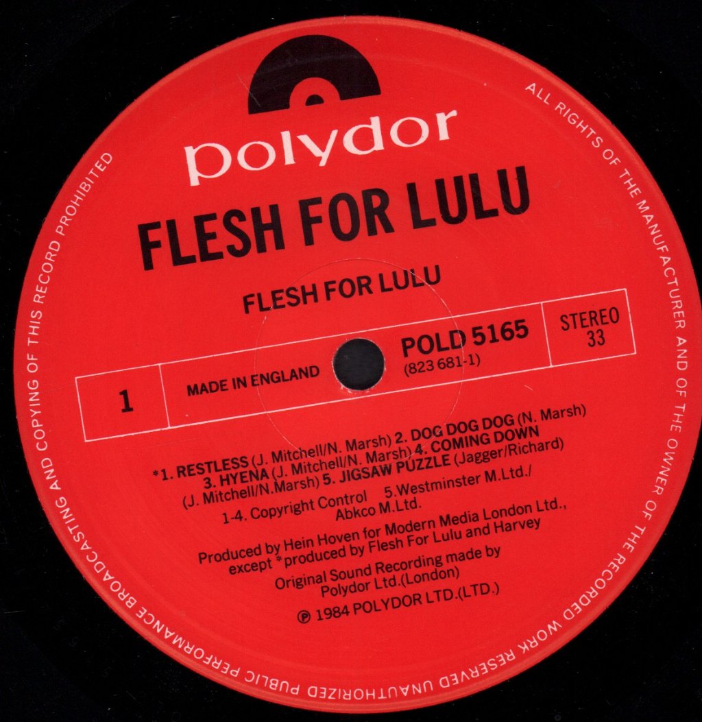 Flesh For Lulu - Flesh For Lulu - Lp