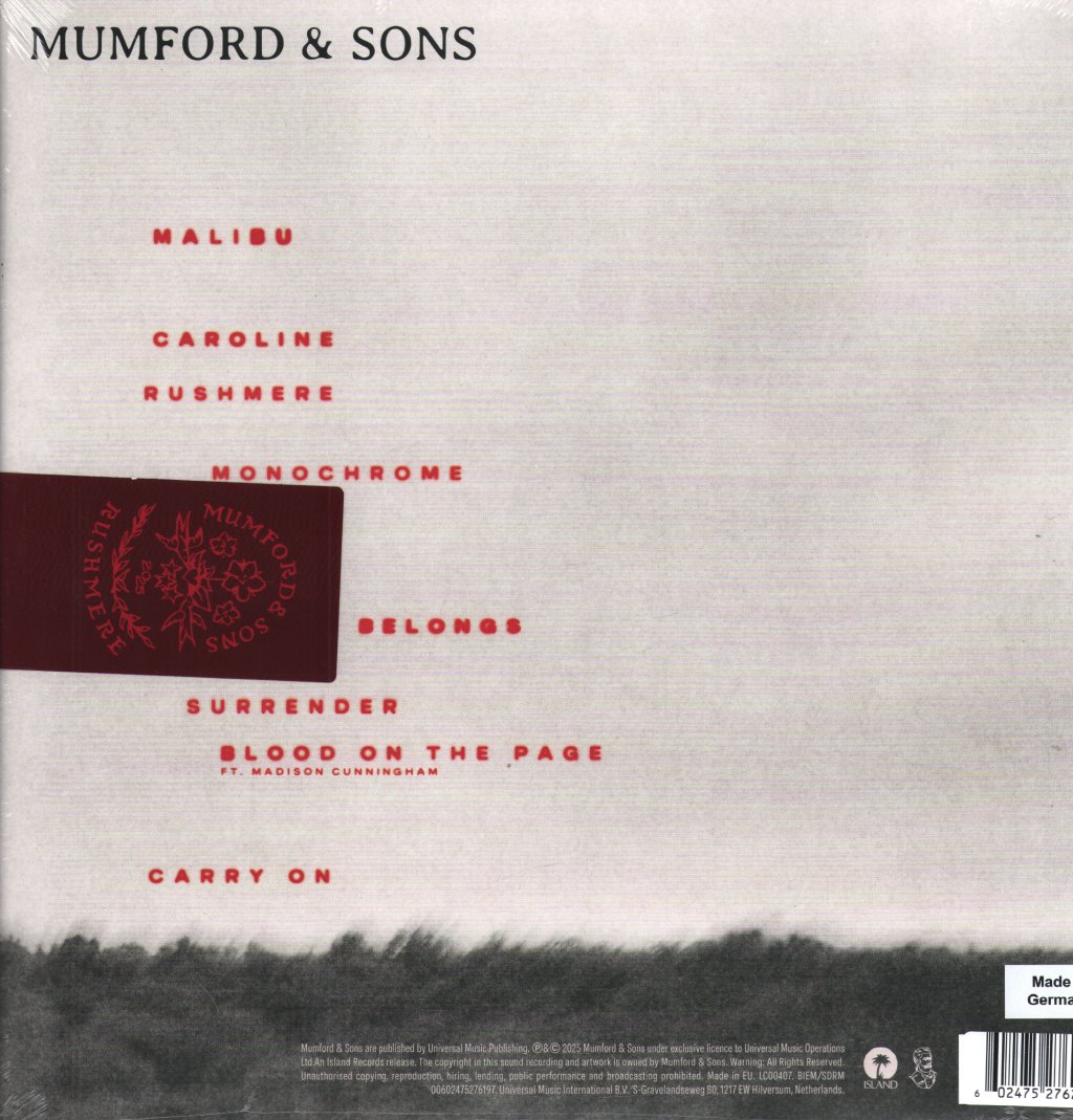 Mumford And Sons - Rushmere - Lp