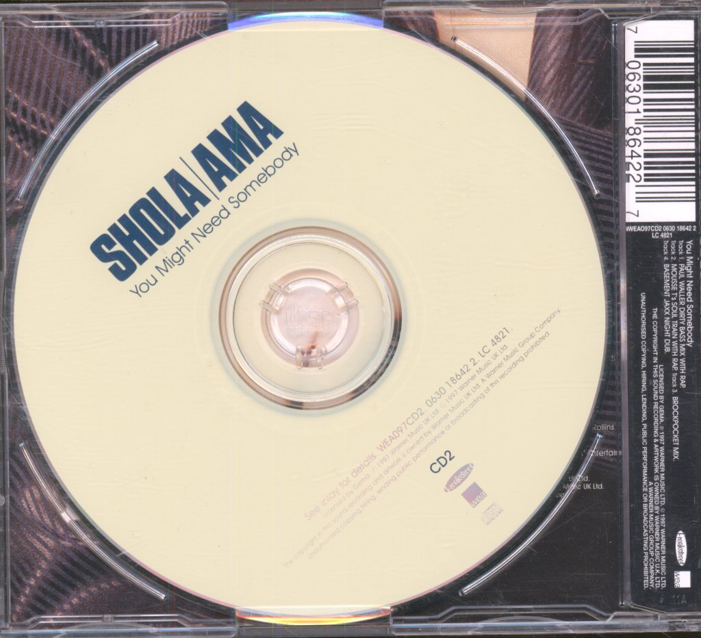 Shola Ama - You Might Need Somebody - Cd