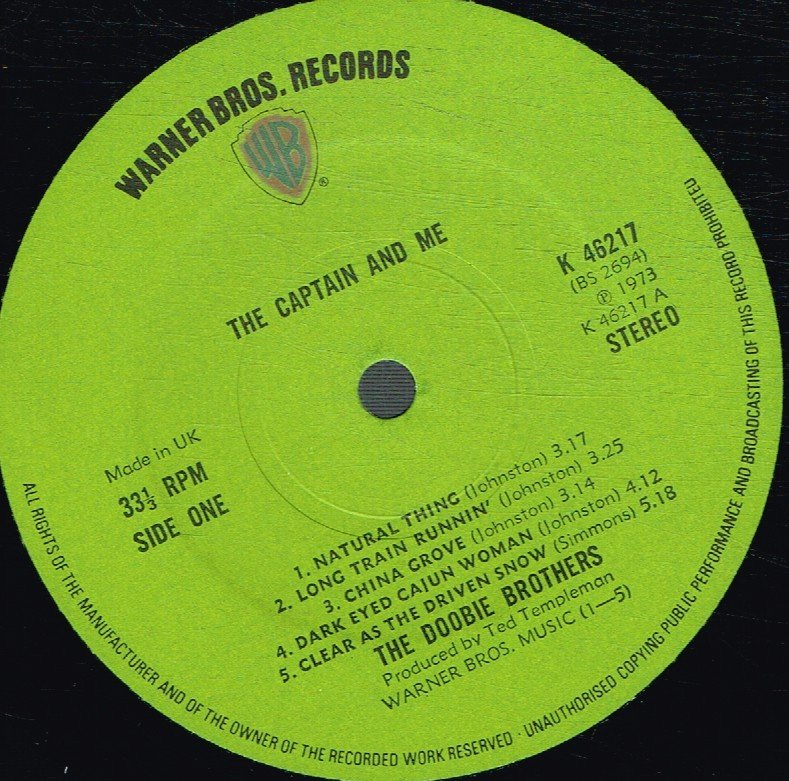 Doobie Brothers - Captain And Me - Lp
