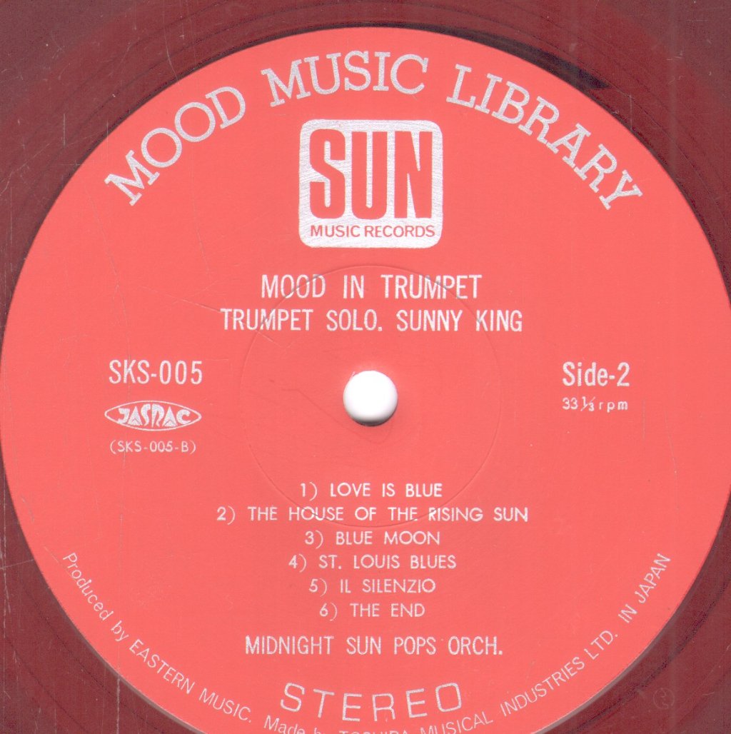 Midnight Sun Pops Orchestra / Sunny King - Mood In Trumpet - Lp