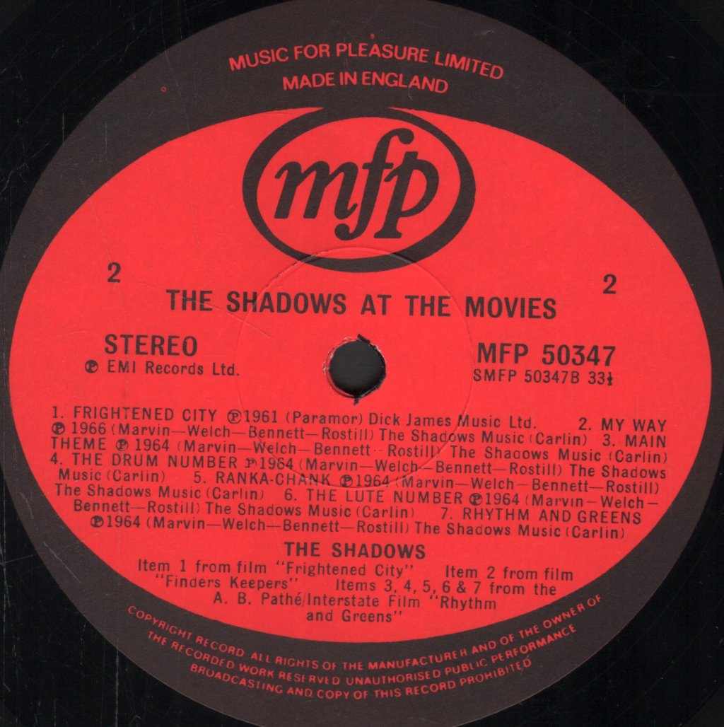 Shadows - Shadows At The Movies - Lp