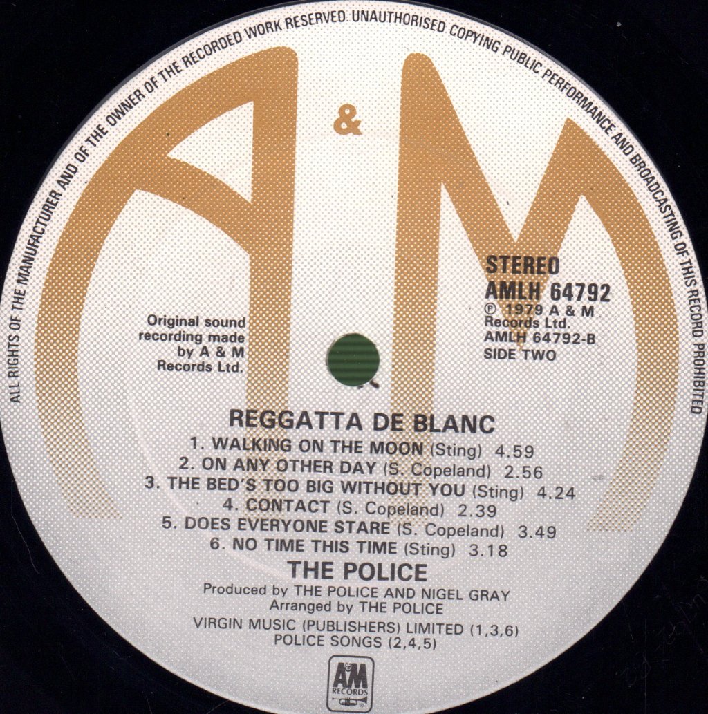 Police - Reggatta De Blanc - Lp