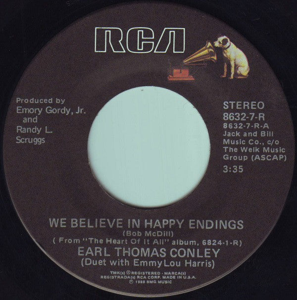 Earl Thomas Conley - We Believe In Happy Endings - 7 Inch