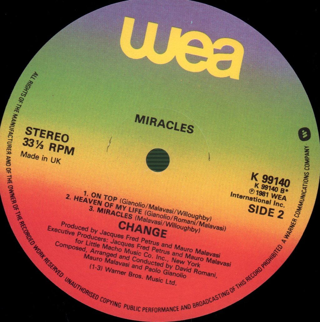Change - Miracles - Lp
