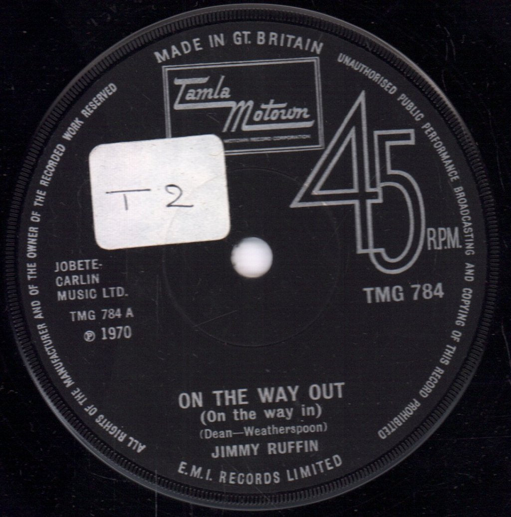 Jimmy Ruffin - On The Way Out - 7 Inch