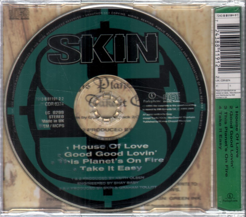 Skin (Rock/Metal Group) - House Of Love - Cd
