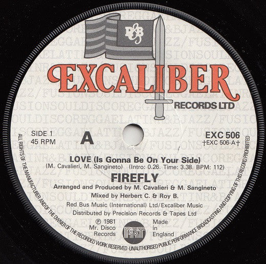 Firefly (70'S Band) - Love Is Gonna Be On Your Side - 7 Inch
