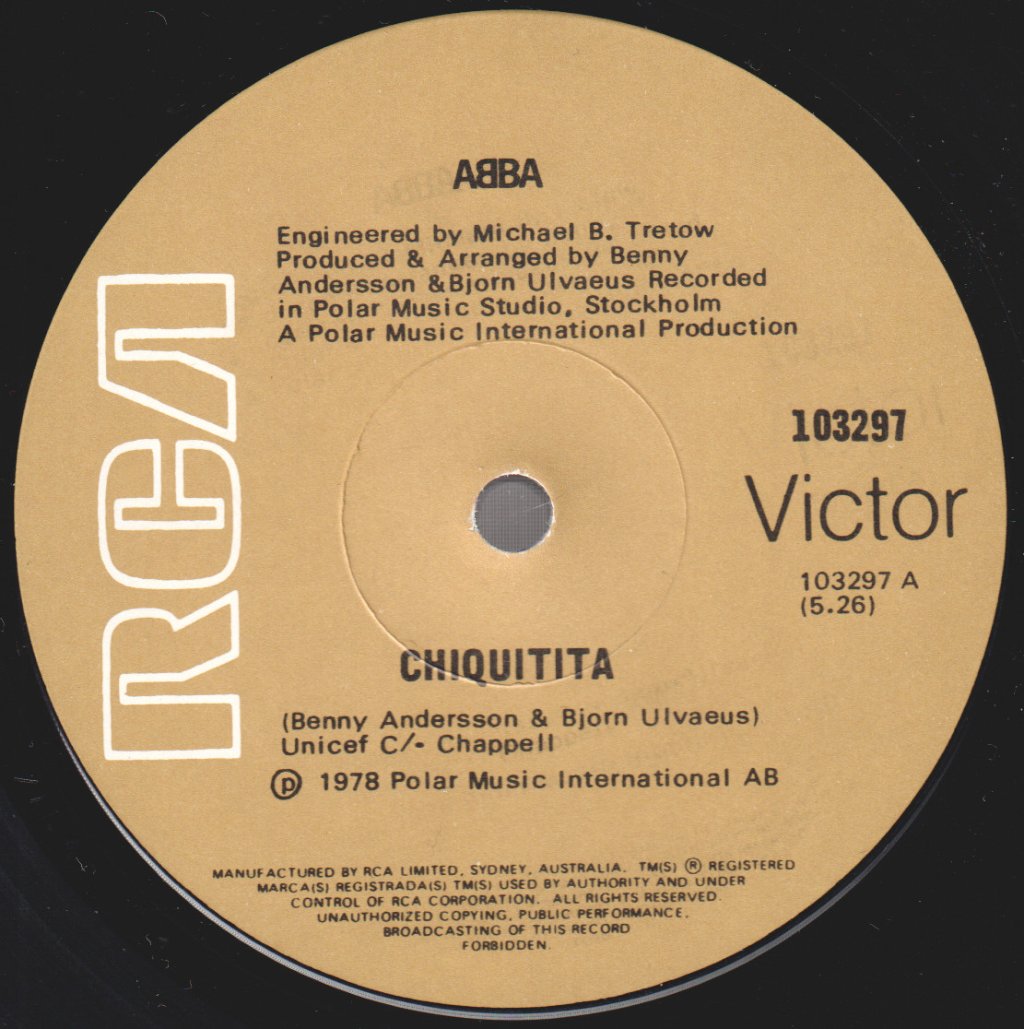 ABBA - Chiquitita - 7 Inch