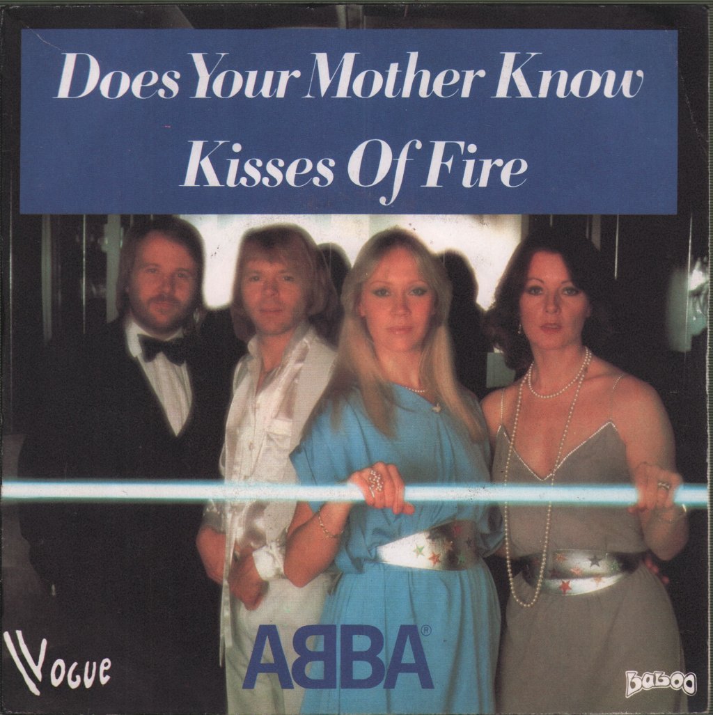 ABBA - Does Your Mother Know / Kisses Of Fire - 7 Inch