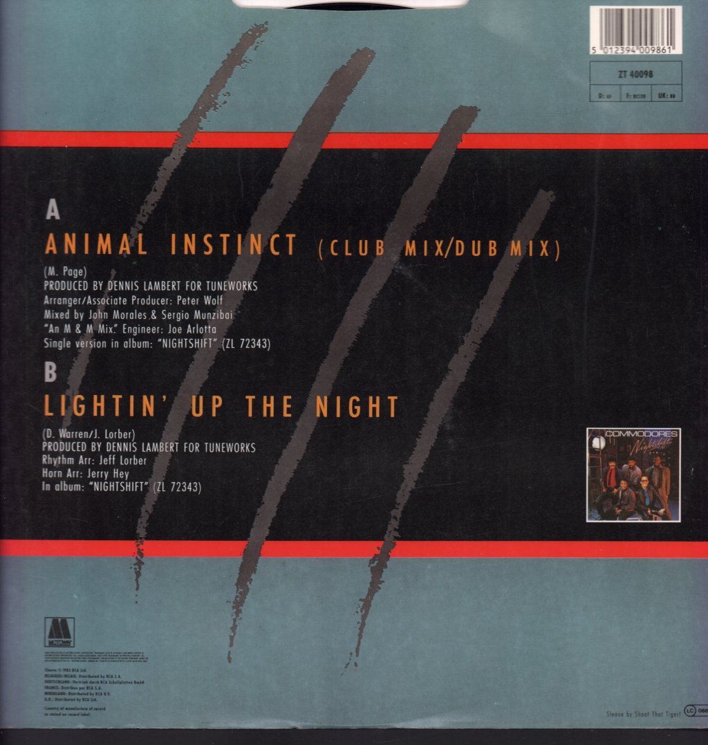 Commodores - Animal Instinct - 12 Inch