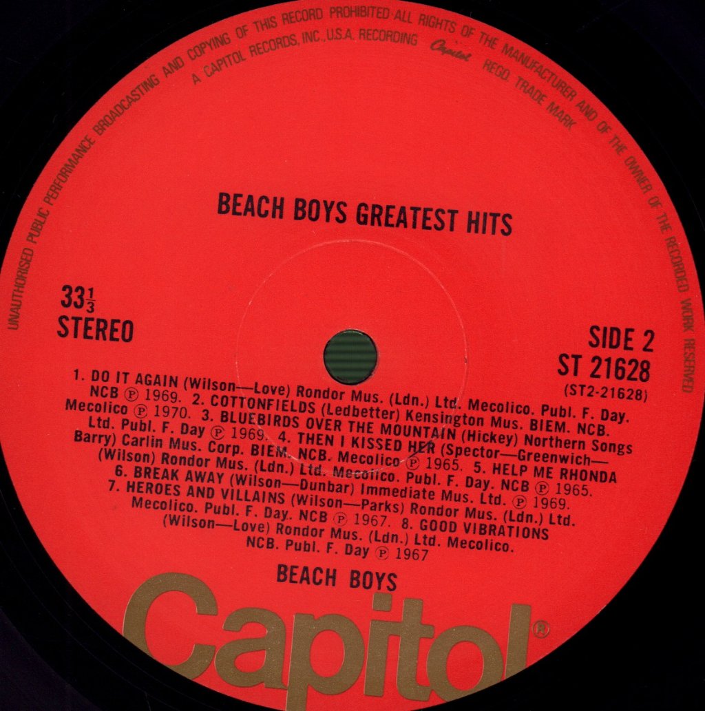 Beach Boys - Greatest Hits - Lp