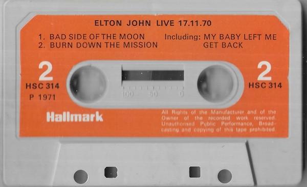 Elton John - Elton John Live 17-11-70 - Cassette