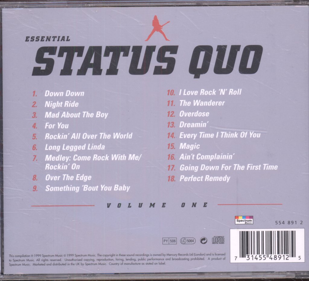 Status Quo - Essential Quo - Volume One - Cd