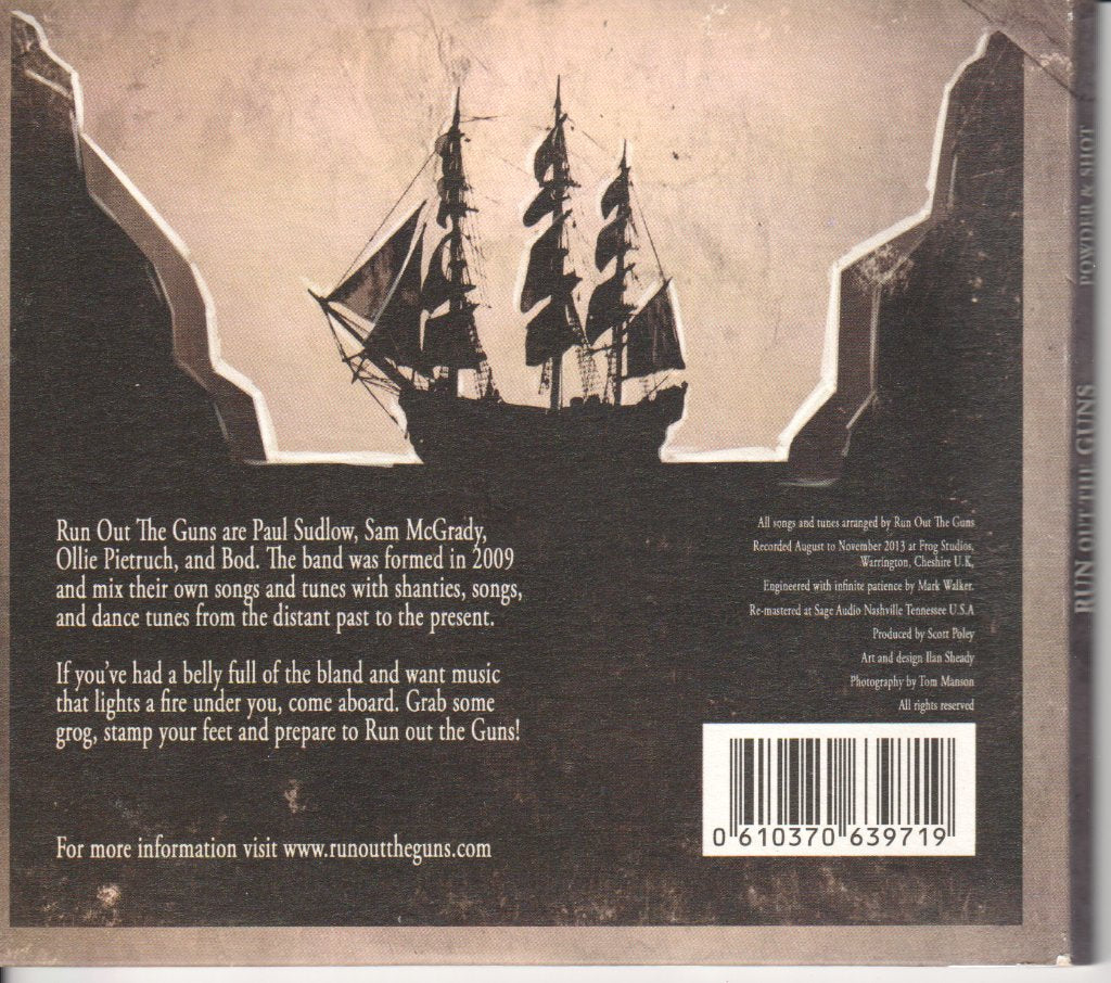 run out the guns - powder & Shot - Cd