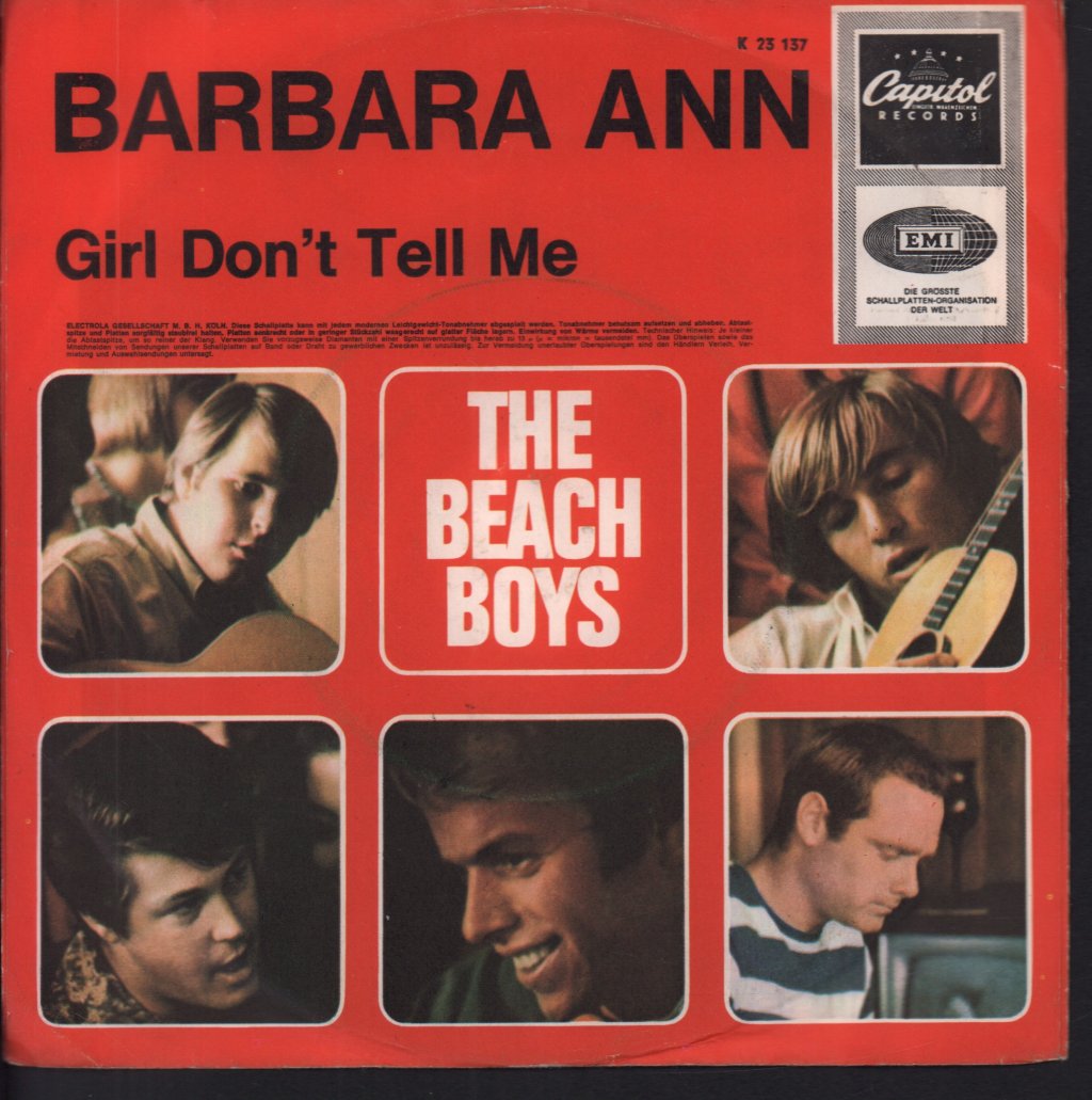 Beach Boys - Barbara Ann - 7 Inch