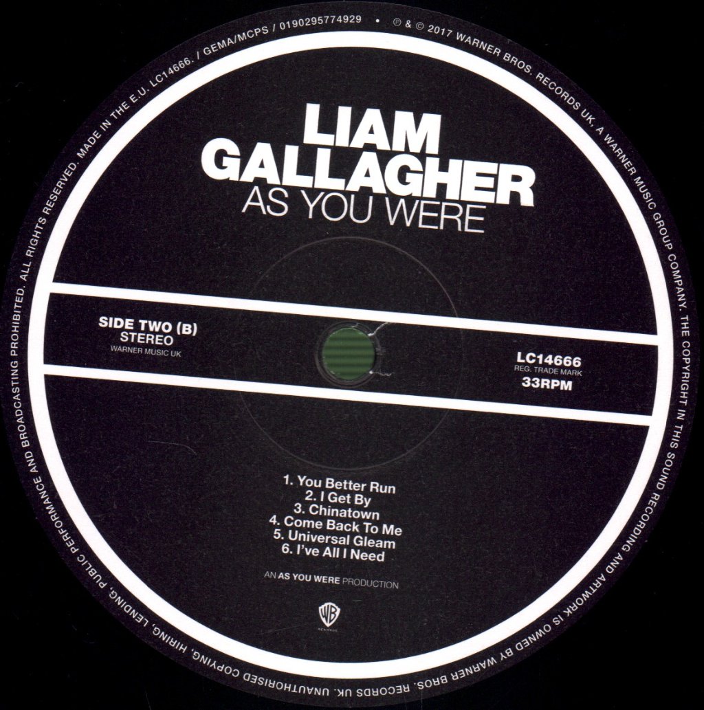 Liam Gallagher - As You Were - Lp