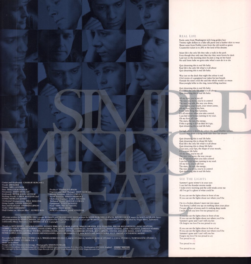 Simple Minds - Real Life - Lp