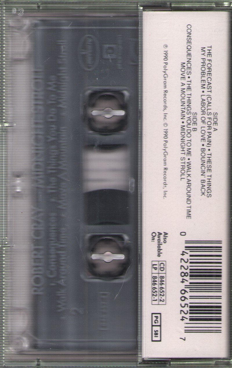 Robert Cray Band - Midnight Stroll - Cassette