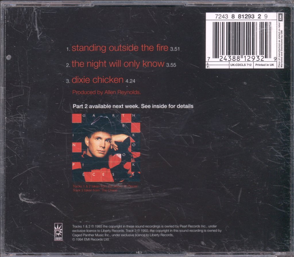 Garth Brooks - Standing Outside The Fire - Cd