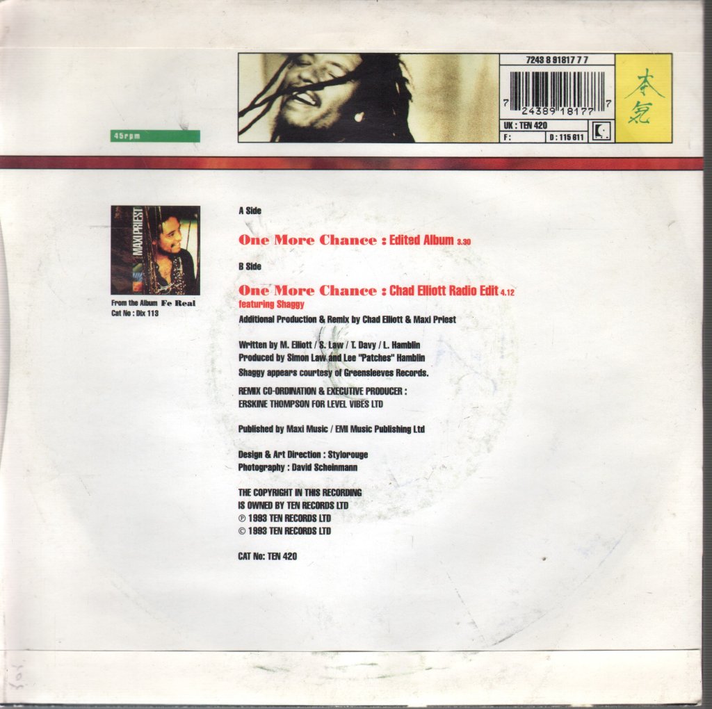Maxi Priest - One More Chance - 7 Inch