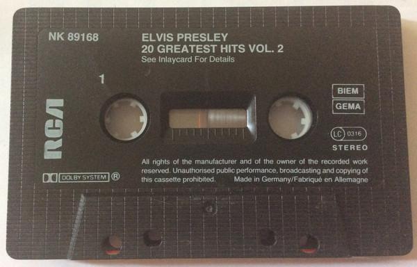Elvis Presley - 20 Greatest Hits Vol. 2 - Cassette