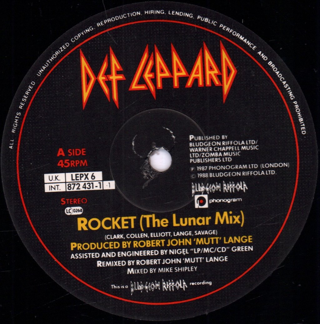 Def Leppard - Rocket - 12 Inch