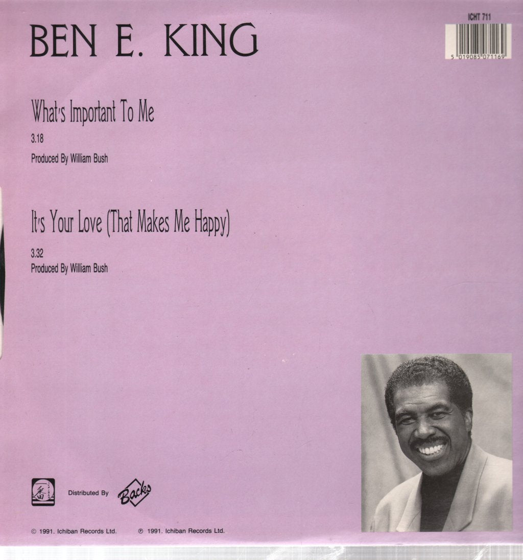Ben E. King - What's Important To Me - 12 Inch