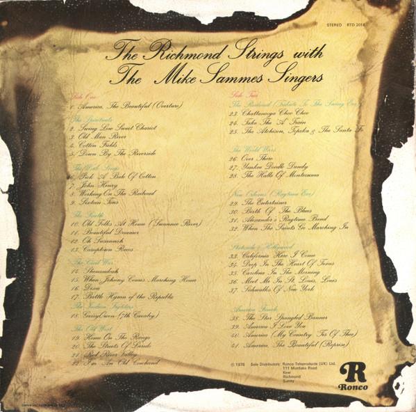 Richmond Strings With The Mike Sammes Singers - Music Of America 1776-1976 - Lp