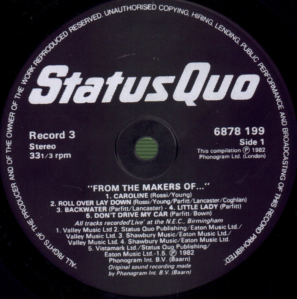 Status Quo - From The Makers Of - Lp Box Set