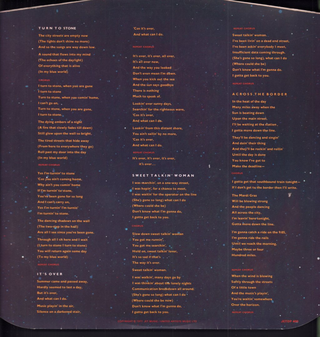 Electric Light Orchestra - Out Of The Blue - Double Lp