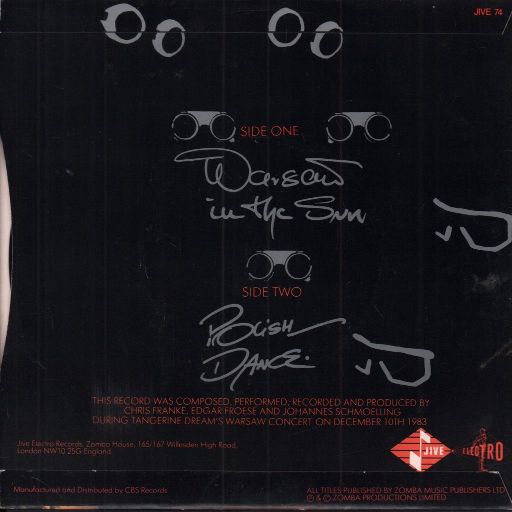 Tangerine Dream - Warsaw In The Sun - 7 Inch