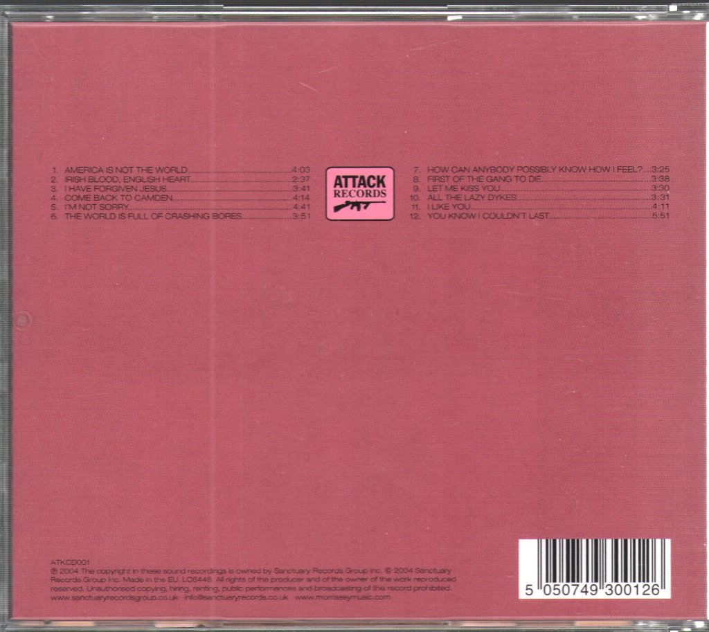 Morrissey - You Are The Quarry - Cd