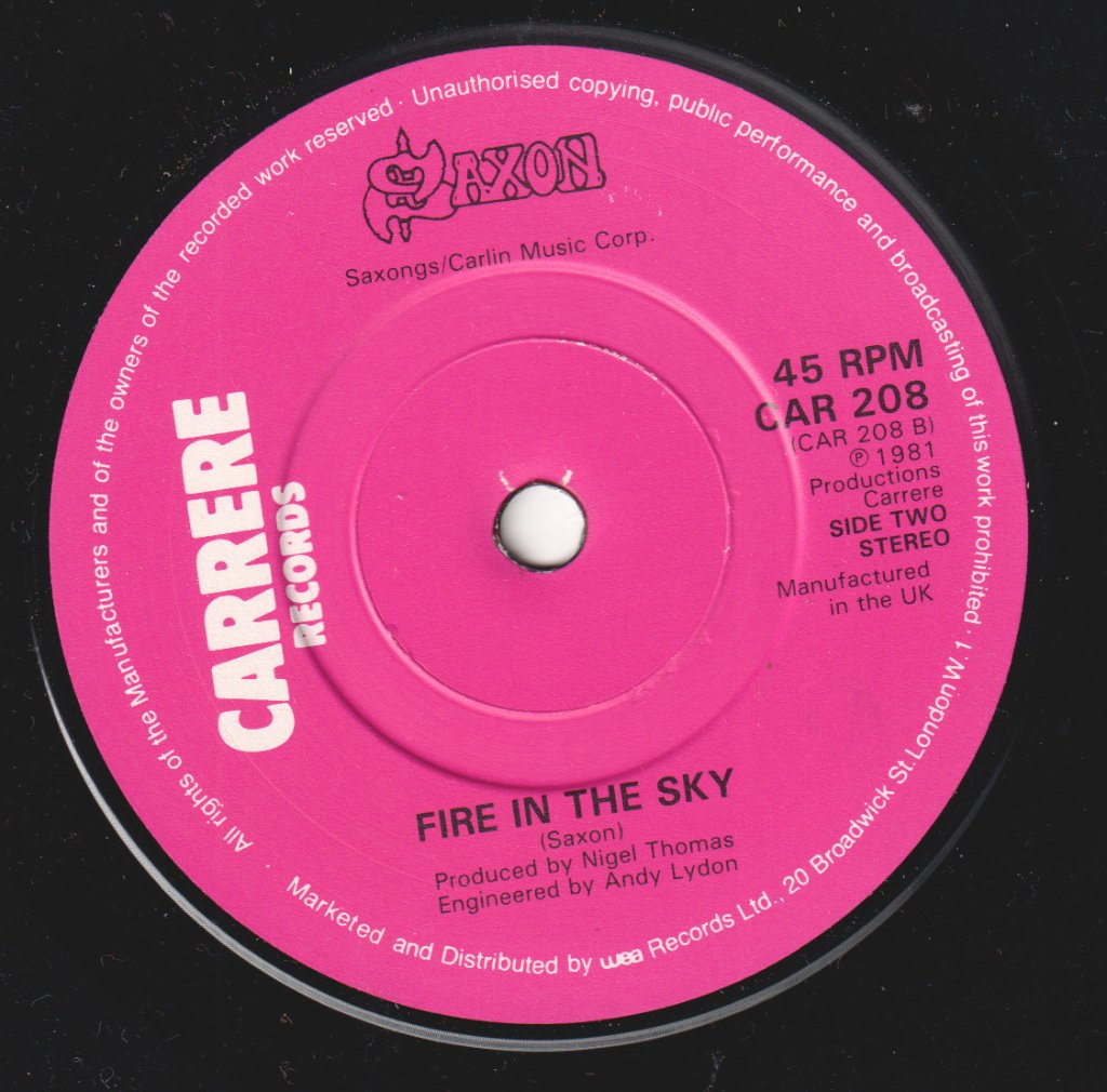 Saxon - Princess Of The Night - 7 Inch