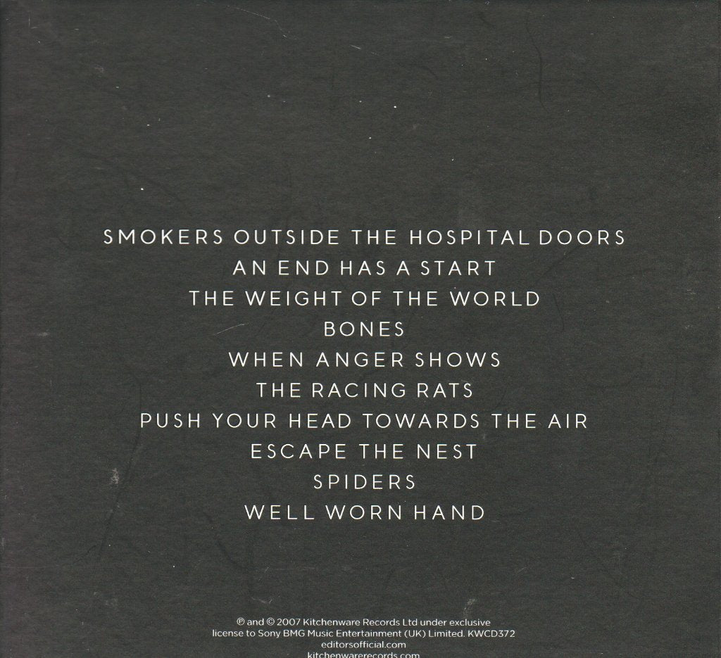 Editors - An End Has A Start - Cd
