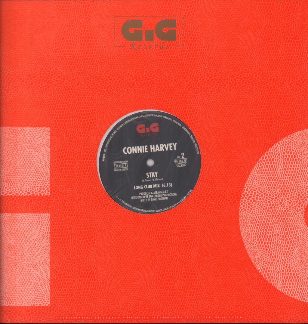 Connie Harvey - Stay - 12 Inch