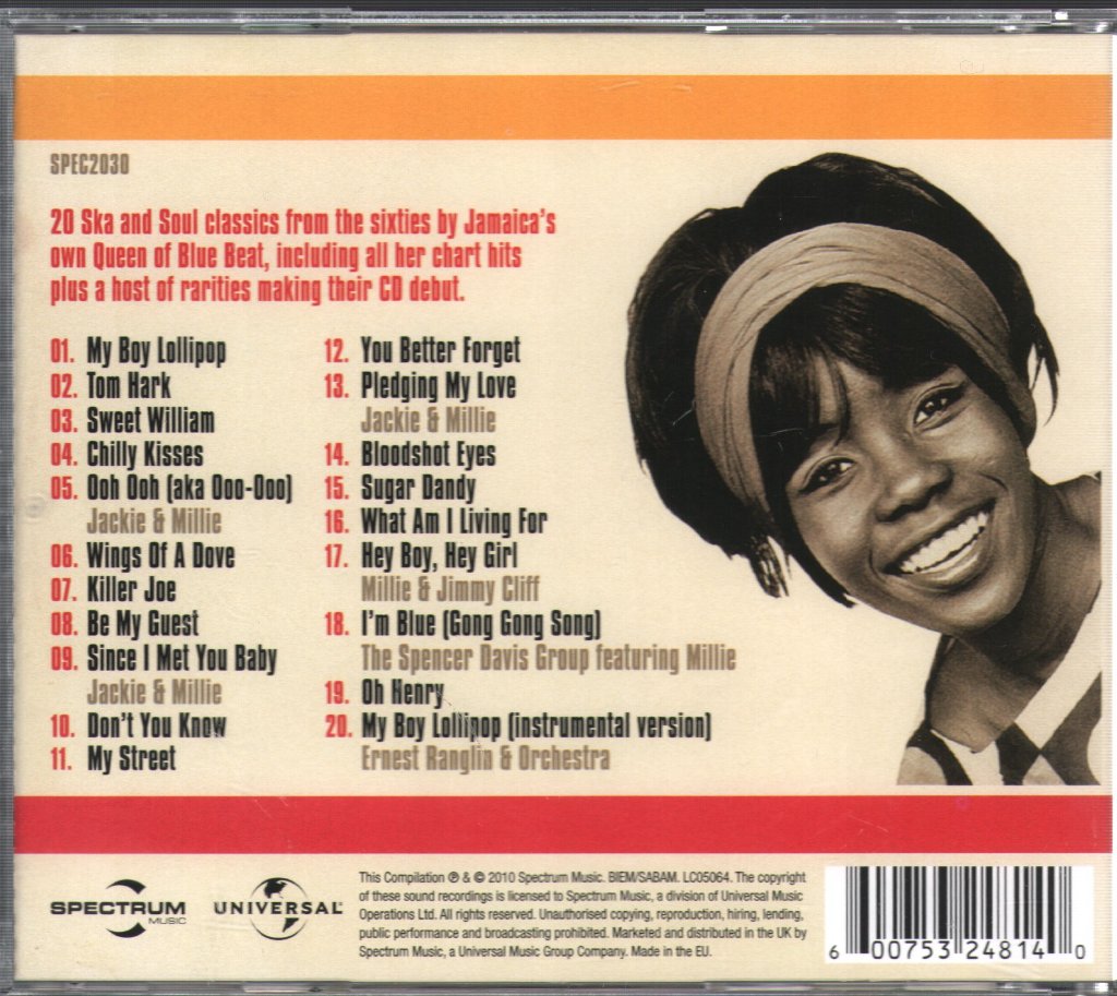 Millie Small - My Boy Lollipop: The Best Of Millie - Cd