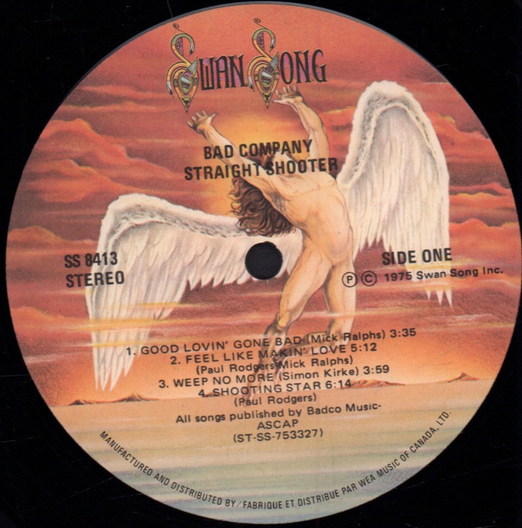 Bad Company (Rock Group) - Straight Shooter - Lp