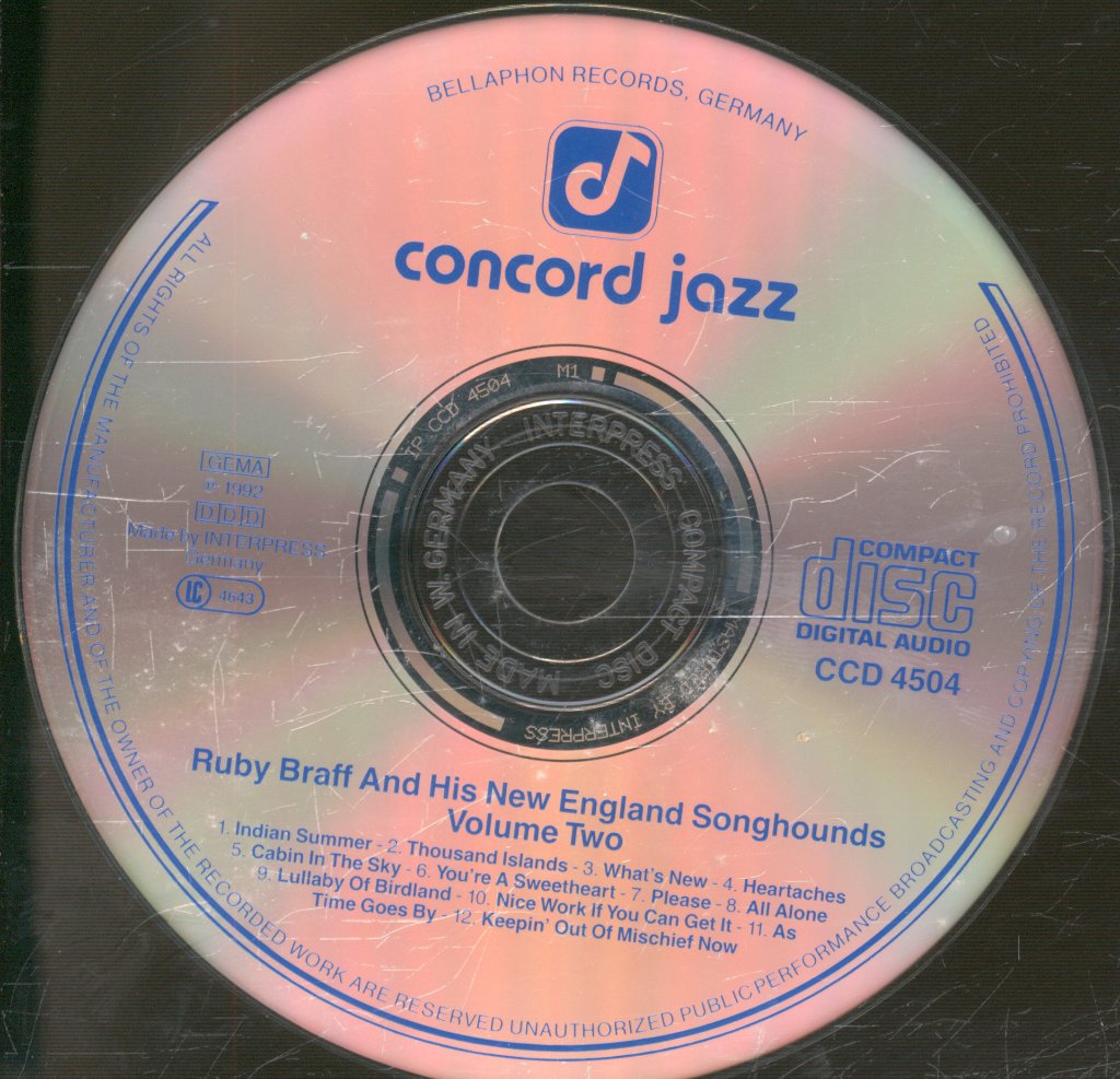 Ruby Braff & His New England Songhounds - Volume Two - Cd