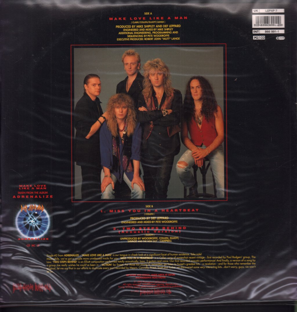 Def Leppard - Make Love Like A Man - 12 Inch