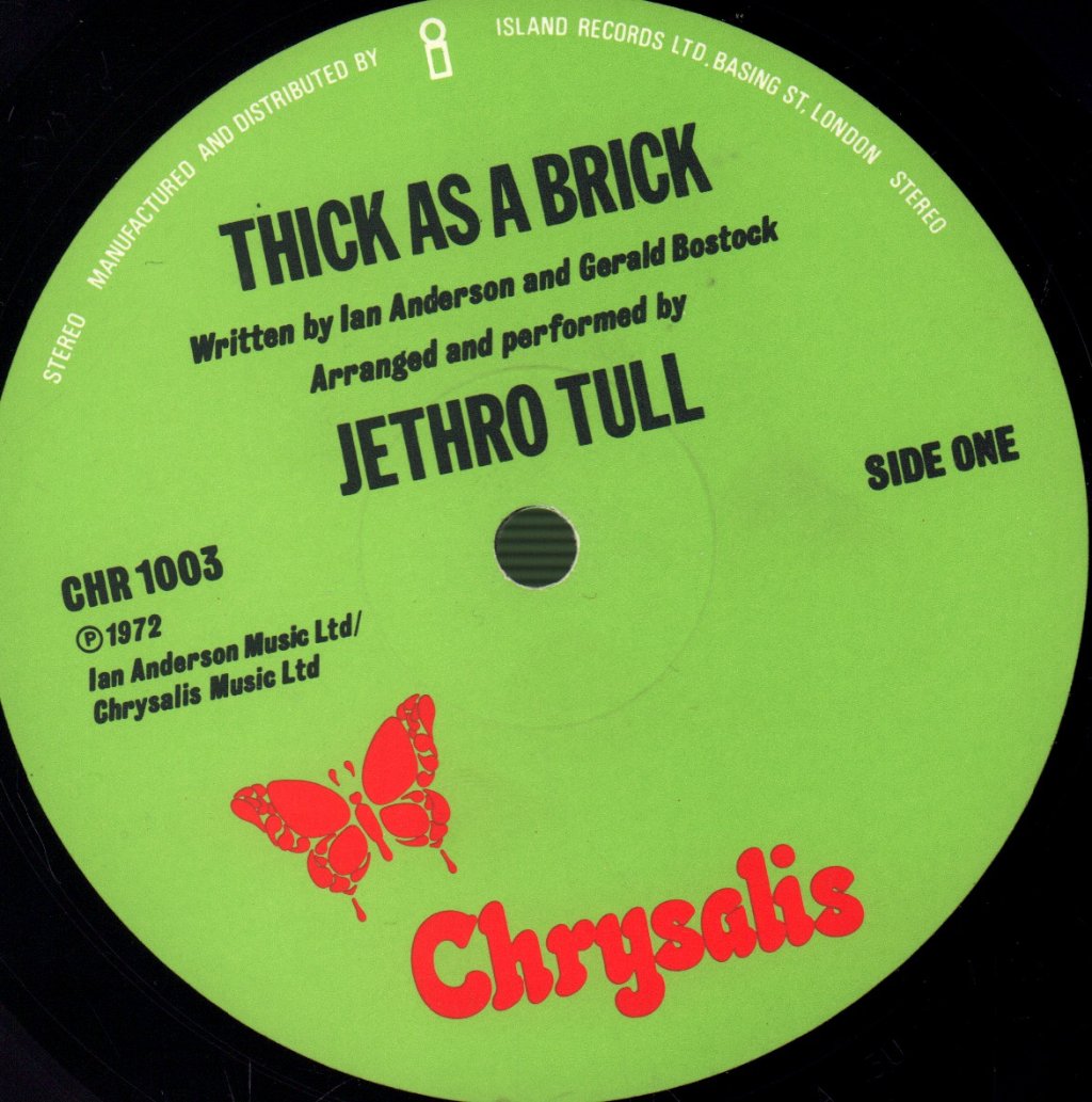 Jethro Tull - Thick As A Brick - Lp