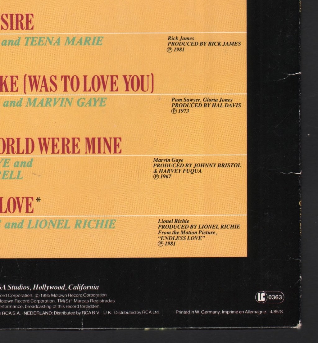 Various Artists - All The Great Motown Love Song Duets - Lp