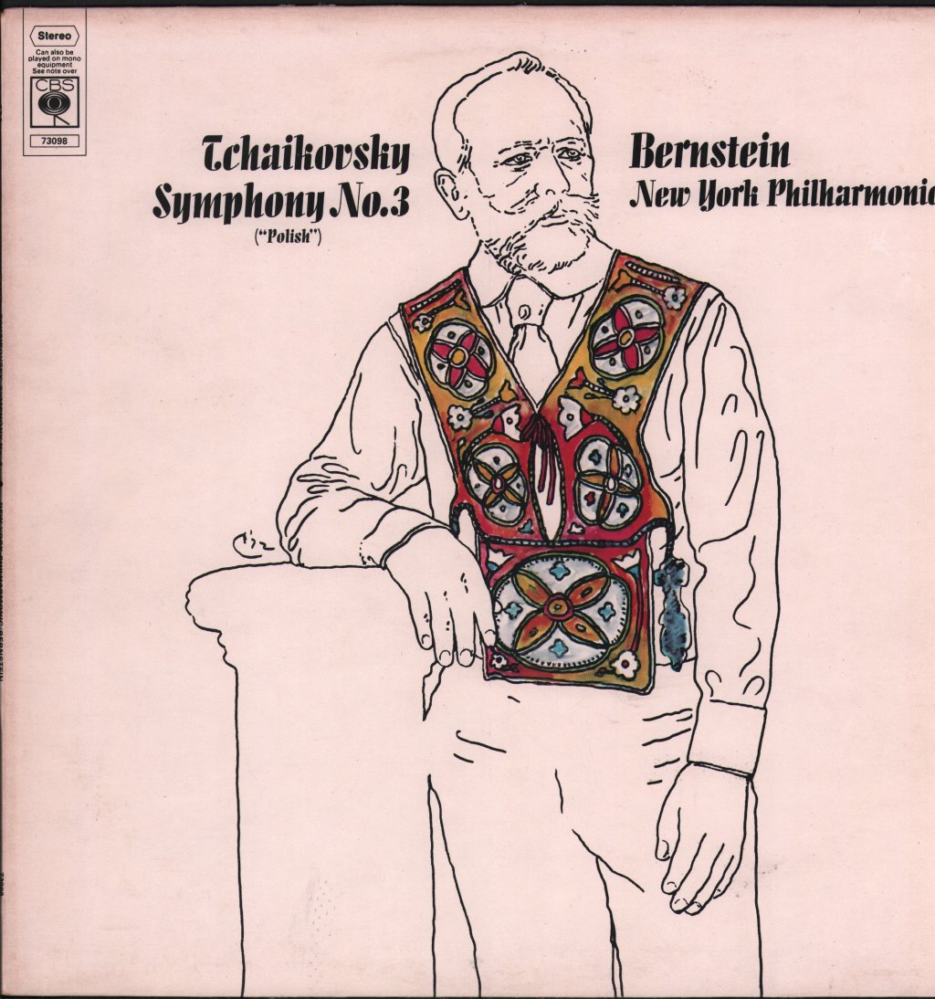 Leonard Bernstein / New York Philharmonic Orchestra - Tchaikovsky - Symphony No.3 ("Polish") - Lp