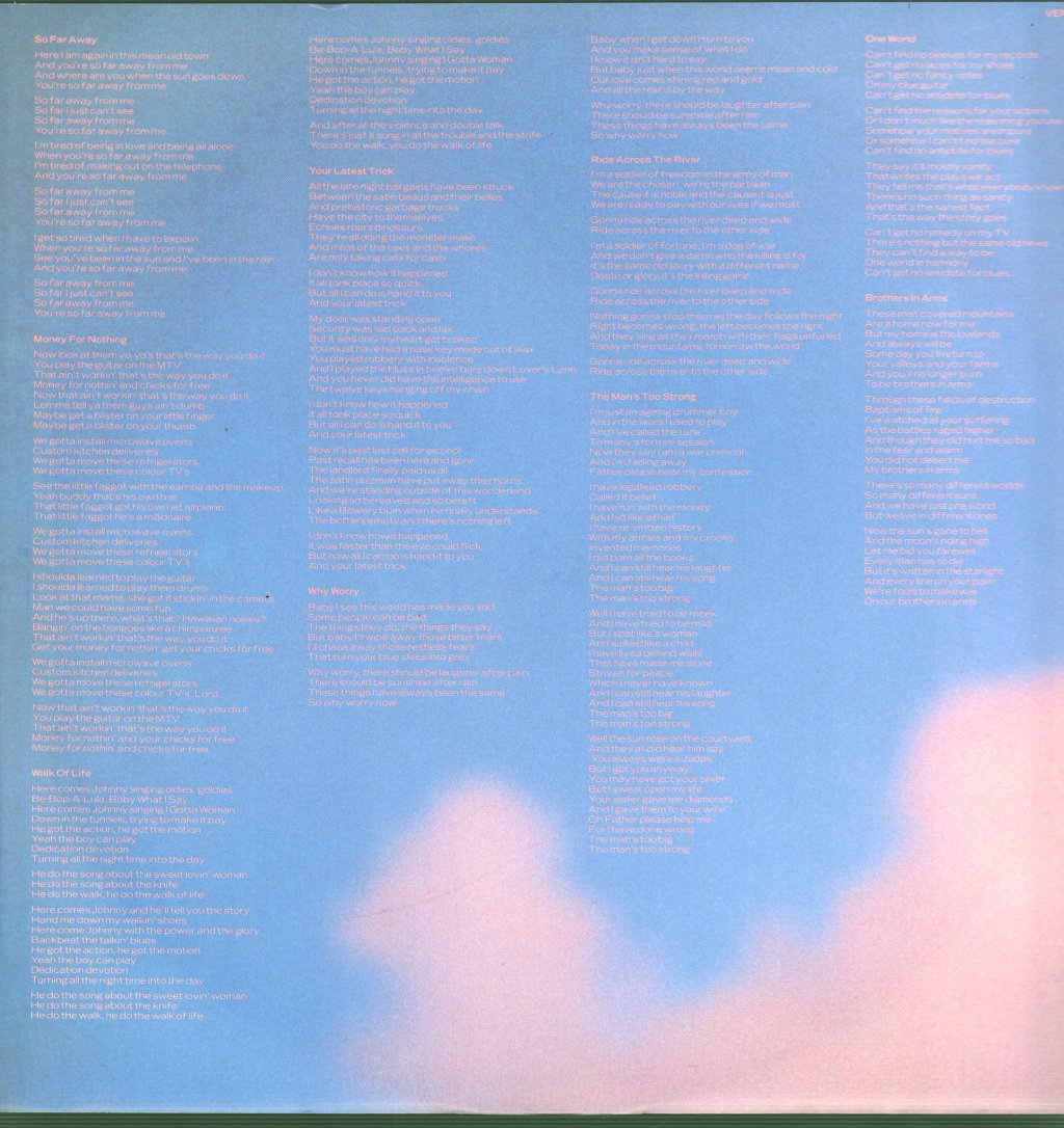 Dire Straits - Brothers In Arms - Lp
