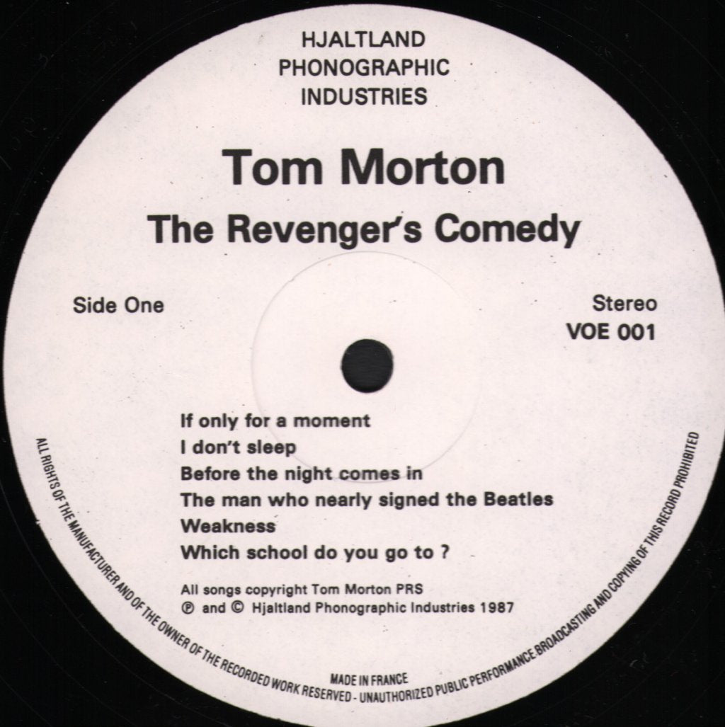 Tom Morton - Revenger's Comedy - Lp