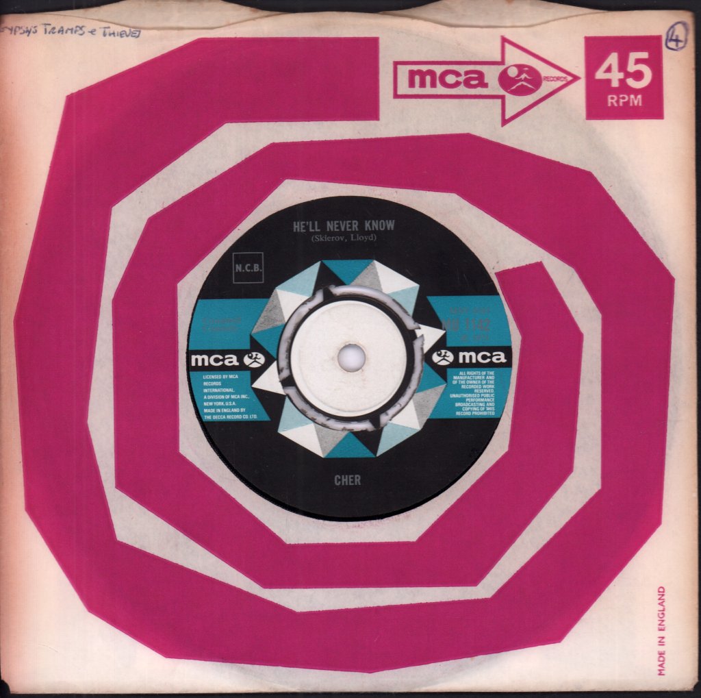 Cher - Gypsys Tramps And Thieves - 7 Inch