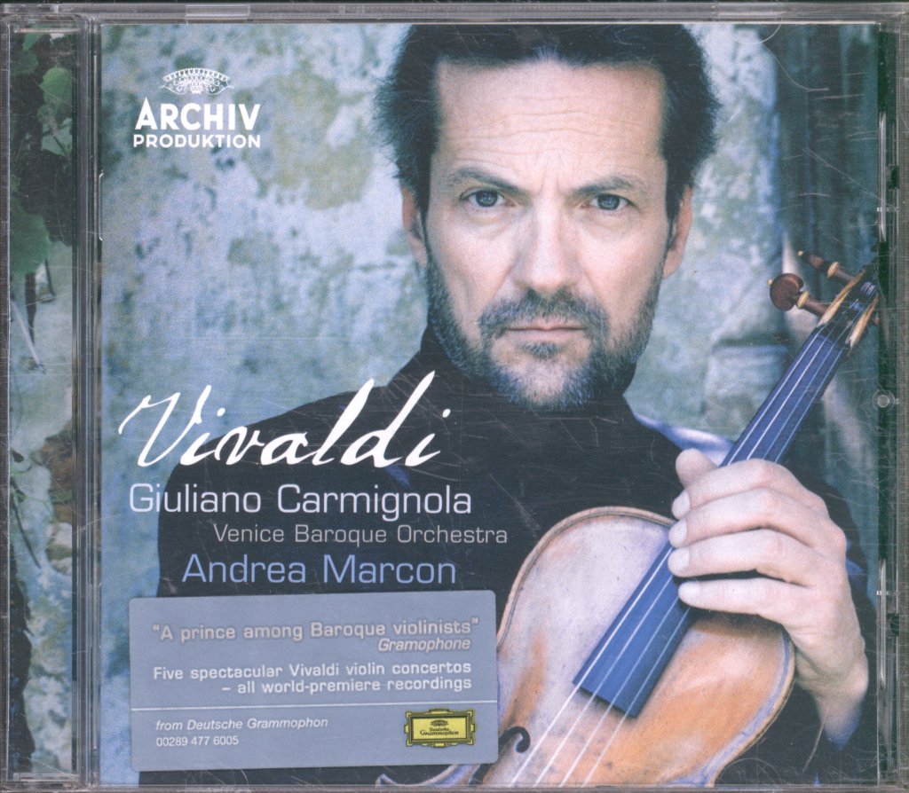 Giuliano Carmignola, Venice Baroque Orchestra, Andrea Marcon - Vivaldi - Concertos For Violin, Strings And Continuo - Cd