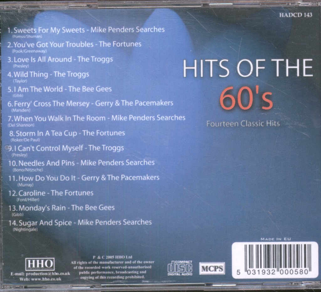 Various Artists - Hits Of The 60's - Cd